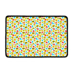 Christmas Emoji Pattern Print Kitchen Mat