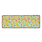 Christmas Emoji Pattern Print Long Kitchen Mat
