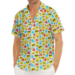 Christmas Emoji Pattern Print Men's Deep V-Neck Shirt