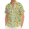 Christmas Emoji Pattern Print Men's Deep V-Neck Shirt