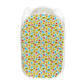Christmas Emoji Pattern Print Mesh Laundry Hamper