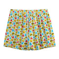 Christmas Emoji Pattern Print Mesh Shorts