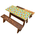 Christmas Emoji Pattern Print Picnic Table Cover