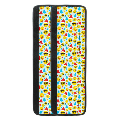Christmas Emoji Pattern Print Refrigerator Handle Covers