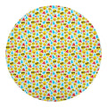 Christmas Emoji Pattern Print Round Blanket
