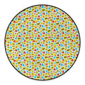 Christmas Emoji Pattern Print Round Floor Mat