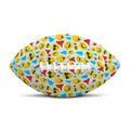 Christmas Emoji Pattern Print Rugby Ball