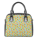 Christmas Emoji Pattern Print Shoulder Handbag