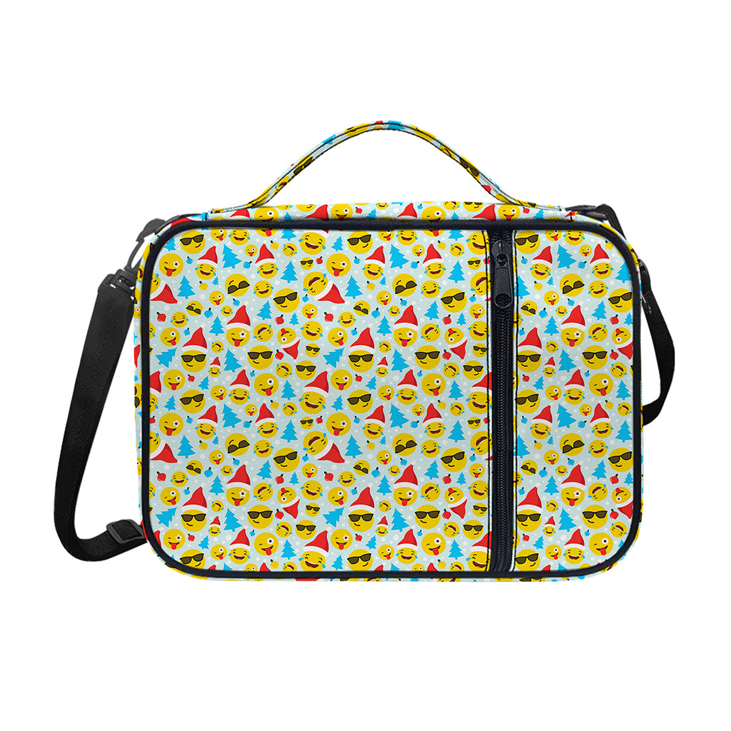 Christmas Emoji Pattern Print Shoulder Strap Bible Bag
