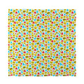 Christmas Emoji Pattern Print Silk Bandana
