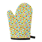 Christmas Emoji Pattern Print Single Oven Mitt