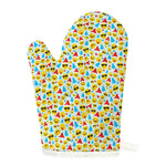 Christmas Emoji Pattern Print Single Oven Mitt