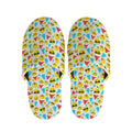 Christmas Emoji Pattern Print Slippers