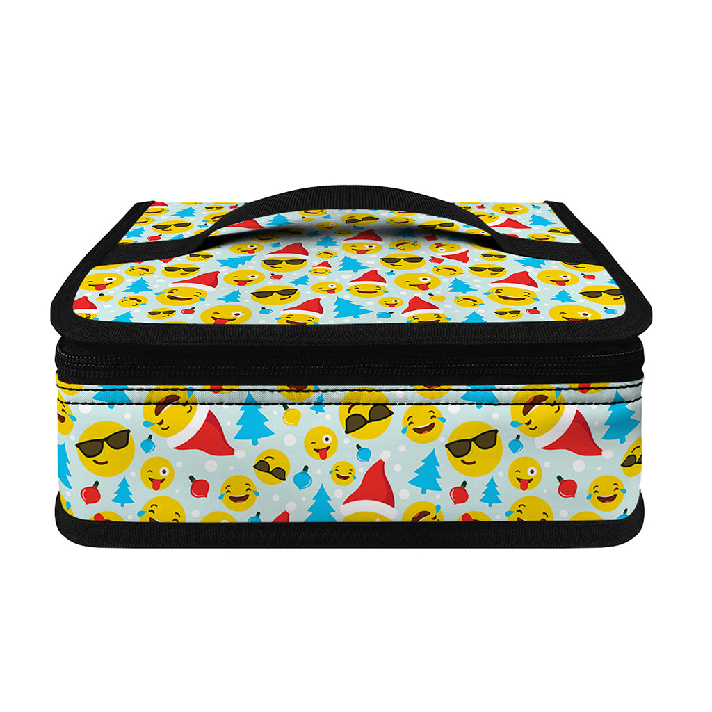 Christmas Emoji Pattern Print Small Lunch Bag