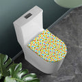Christmas Emoji Pattern Print Toilet Lid Cover