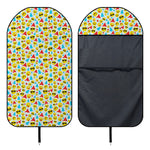 Christmas Emoji Pattern Print Waterproof Car Seat Cover