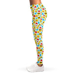 Christmas Emoji Pattern Print Women's Leggings