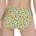 Christmas Emoji Pattern Print Women's Panties