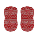 Christmas Festive Knitted Pattern Print Bar Stool Covers