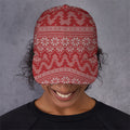 Christmas Festive Knitted Pattern Print Baseball Cap