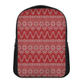 Christmas Festive Knitted Pattern Print Casual Backpack