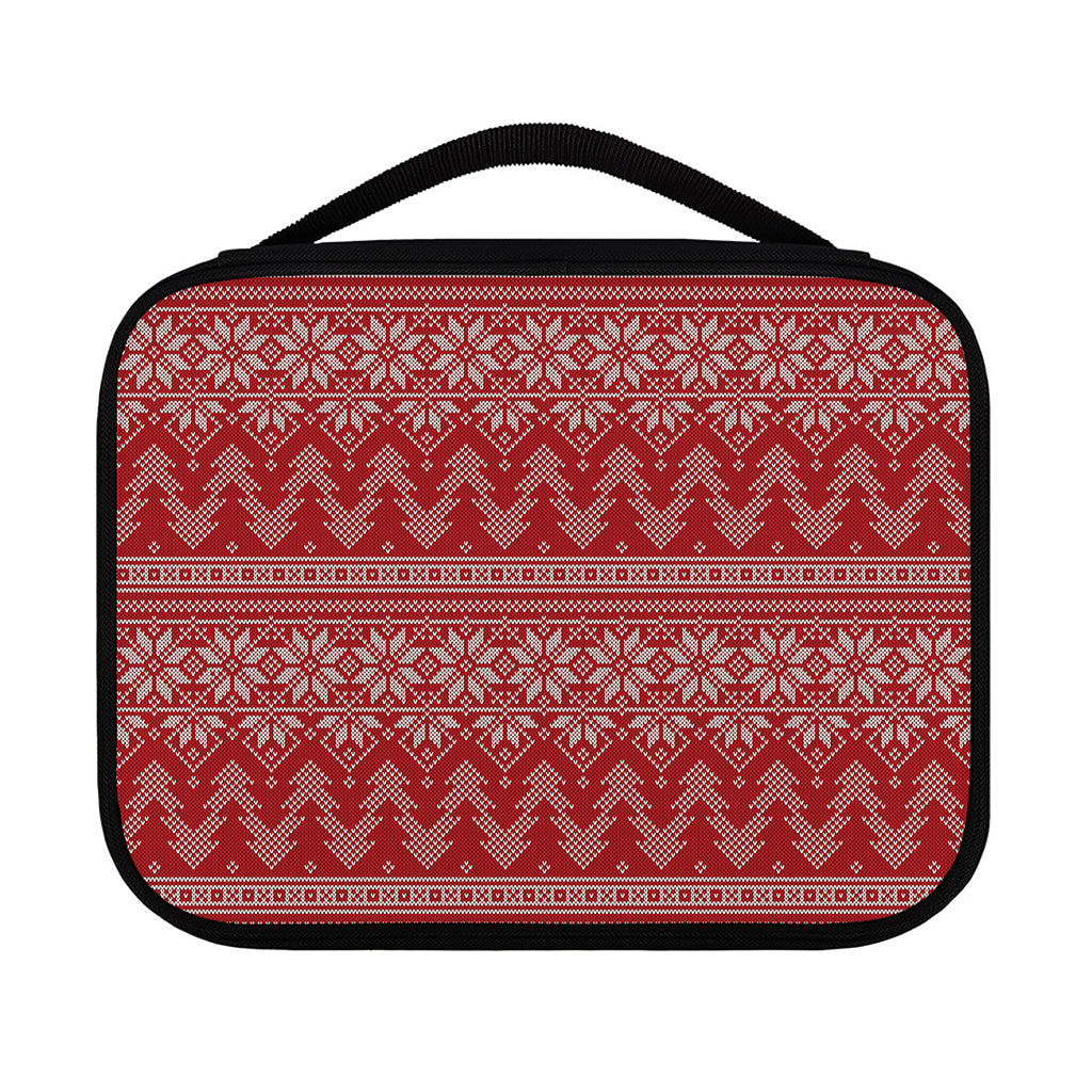 Christmas Festive Knitted Pattern Print Classic Bible Case