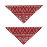 Christmas Festive Knitted Pattern Print Dog Bandana