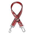 Christmas Festive Knitted Pattern Print Dog Seat Belt
