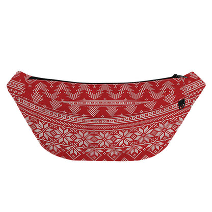 Christmas Festive Knitted Pattern Print Fanny Pack