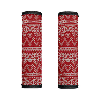 Christmas Festive Knitted Pattern Print Handle Covers