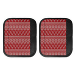 Christmas Festive Knitted Pattern Print Handle Covers