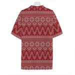 Christmas Festive Knitted Pattern Print Hawaiian Shirt