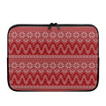 Christmas Festive Knitted Pattern Print Laptop Sleeve