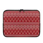 Christmas Festive Knitted Pattern Print Laptop Sleeve