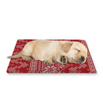 Christmas Festive Knitted Pattern Print Pet Cooling Mat Cover