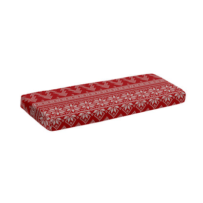 Christmas Festive Knitted Pattern Print Piano Keyboard Cover