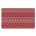 Christmas Festive Knitted Pattern Print Polyester Doormat