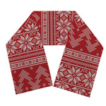 Christmas Festive Knitted Pattern Print Scarf