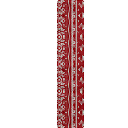 Christmas Festive Knitted Pattern Print Table Runner