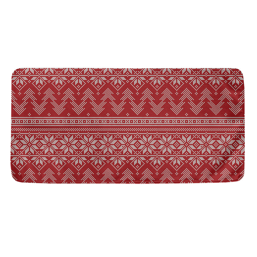 Christmas Festive Knitted Pattern Print Towel