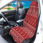 Christmas Festive Knitted Pattern Print Waterproof Car Seat Cover