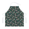 Christmas Floral Dragonfly Pattern Print Adjustable Apron