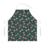 Christmas Floral Dragonfly Pattern Print Adjustable Apron