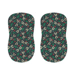 Christmas Floral Dragonfly Pattern Print Bar Stool Covers