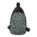 Christmas Floral Dragonfly Pattern Print Sling Bag