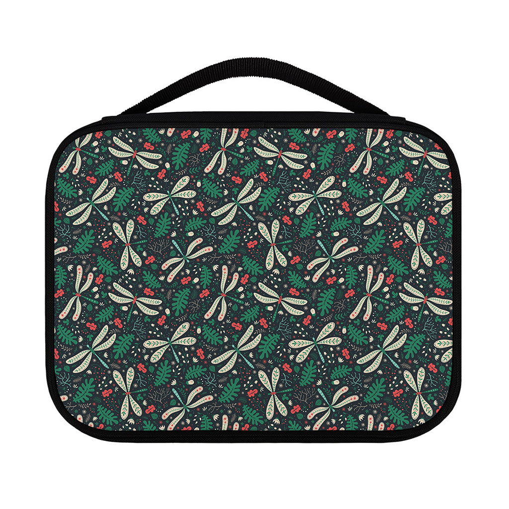 Christmas Floral Dragonfly Pattern Print Classic Bible Case
