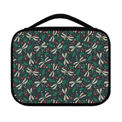 Christmas Floral Dragonfly Pattern Print Classic Bible Case