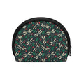 Christmas Floral Dragonfly Pattern Print Coin Purse
