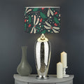 Christmas Floral Dragonfly Pattern Print Drum Lamp Shade