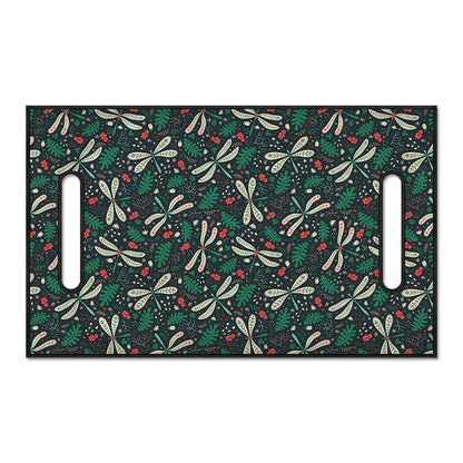Christmas Floral Dragonfly Pattern Print Golf Cart Seat Cover